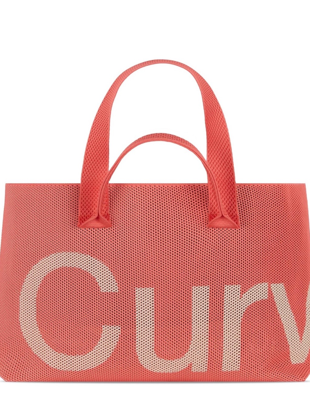 Curves Coral perforated  Tote Bag by Sean brown